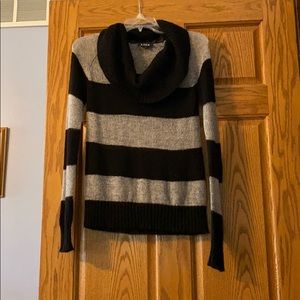 Black and Grey Turtle Neck Sweater